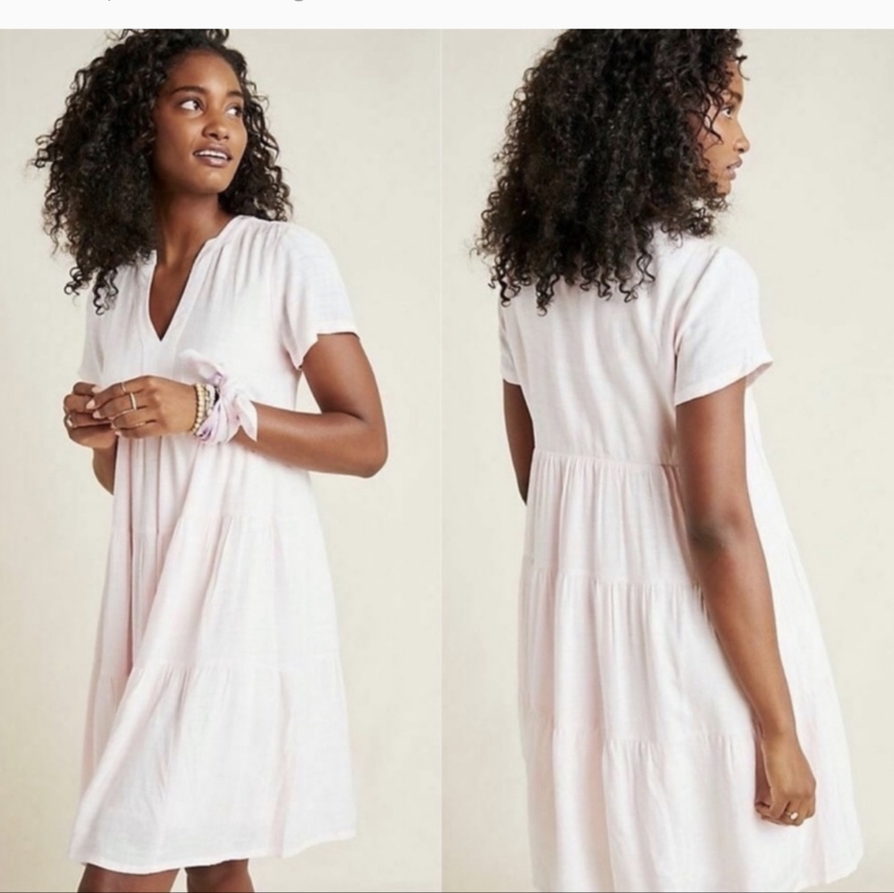 Anthropogie  Maeve Tania Sacha Tiered Tunic Dress.